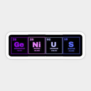 Genius Elements Spelling Sticker